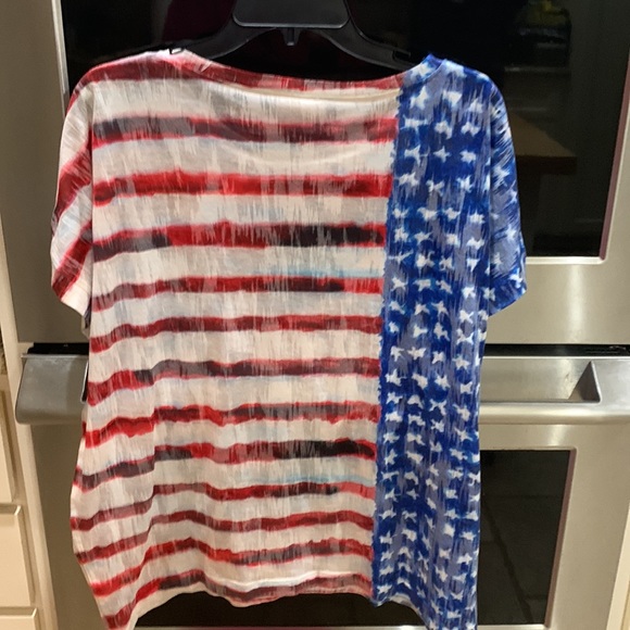 Patchington size XLarge lightweight and soft polyester/rayon USA flag colors - Picture 8 of 11